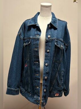 NWT Old Navy x Disney Oversized Minnie Mouse Jean Trucker Jacket for Women